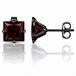 LGT JWLS Lookinggoodtoday LGT JWLS Classic Stud Oorbellen Vierkant - Rood Zwart-8mm