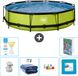 EXIT Toys EXIT Rond Lime Frame Zwembad - 360 x 76 cm - Inclusief Pomp