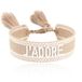 Deja Jewels Deja J'adore Macramé Armband - Beige/Wit