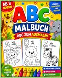 ABC Malbuch für Kinder ab 3 Jahren: Buchstaben lernen mit süßen Tieren – Riesiger Ausmalspaß mit A bis Z | Einfach, kreativ & perfekt für kleine Hände
