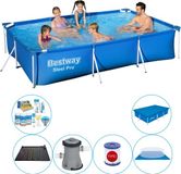 Steel Pro Bestway Zwembad Pakket - Steel Pro Rechthoekig 300x201x66 cm