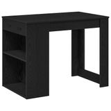 VidaXL Keuken- & Eettafel Zwart Eiken 102x62x77,5cm