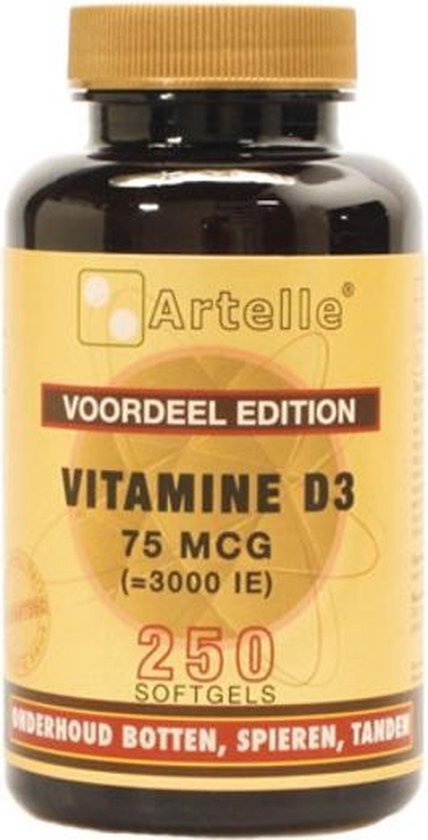 Artelle Vitamine D3 75mcg Softgels 250st