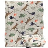 JURASSIC PARK Dino's All Over Silky Touch superzachte plaid 152 x 127 cm