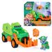 Spin Master PAW Patrol - De Dino Film, Rocky Dino Rescue Recycler met geheim vak en werkende klauw, 2 actiefiguren en voertuig