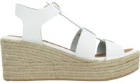 POPA GRUMARI Sandalen met hak Dames Wit Leer Maat 40