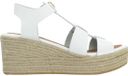 POPA GRUMARI Sandalen met hak Dames Wit Leer Maat 40