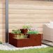 Maison Exclusive - Pot de fleurs pour jardin, couleur rouille, 80 x 80 x 48 cm, acier résistant aux intempéries