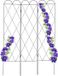 Relaxdays Decoratief plantenklimrek - Staal - 3x162,5x1,5 cm