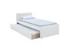MACCO lit gigogne blanc mat 90x190 cm