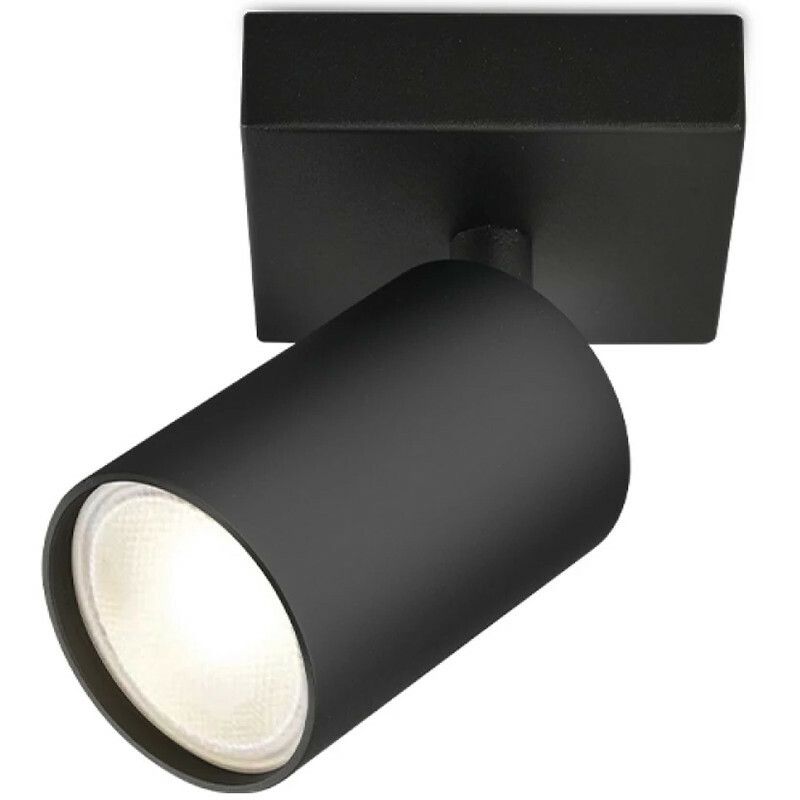 BES LED Brinton Betin Plafondspot - GU10 - 3.5W - Warm Wit - Zwart