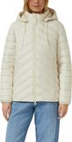 s.Oliver Gesteppte outdoorjas voor dames, slim fit, beige, met capuchon