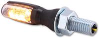 HIGHSIDER smart Spark LED Clignotant Noir/Transparent E-homologué (set)