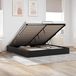Prolenta Maison Exclusive - Structure de lit Ottoman, noire, taille King, similicuir