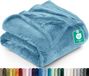 Utopia Bedding Deken Polar Fleece Vervaagd blauw 300 GSM Luxe Deken voor Bank, Bed, Antistatisch, Zacht en Pluizig (228 x 228 cm)