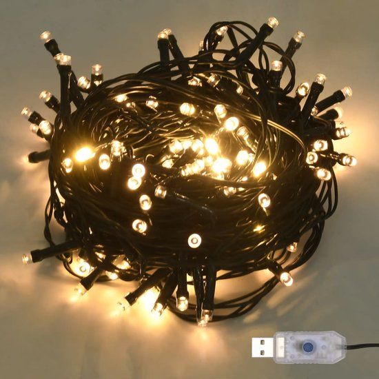 vidaXL Lichtslinger met 150 LED's, 15 m, PVC, warmwit