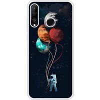 Cosmonaute aux Ballons Bedrukt siliconen hoesje compatibel met P30 Lite