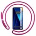 Tumundosmartphone Transparante beschermhoes voor Xiaomi Poco C65, met koord, fuchsia