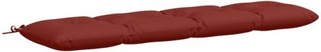 vidaXL Bankkussen VIANEN 100% Polyester Rouge 160 x 40 x 12 cm