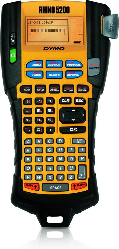 DYMO Labelprinter RHINO 5200 - Thermisch transfer - 9 mm - Zwart