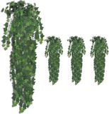 vidaXL - Kunststruiken - klimop - 4 - st - 90 - cm - groen