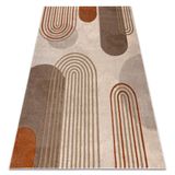 Tapijt RugsX ARCANA 2162 vloerkleed crème / oranje, geometrisc 180x270 cm
