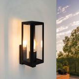 Ledvion - Industriële LED Wandlamp - E27 - IP54 - Zwart