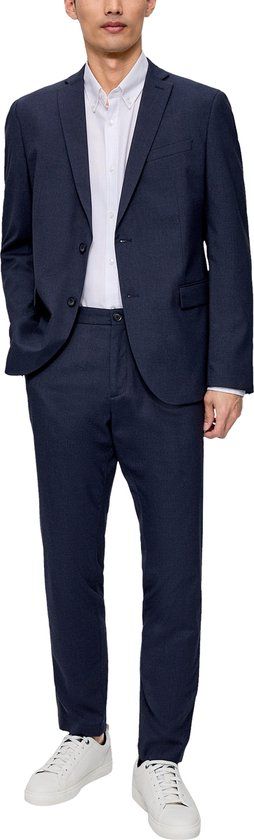 s.Oliver BLACK LABEL Slim Fit Colbert - Donkerblauw