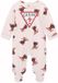 Guess Baby meisje romper Guess Interlock Overall Lange mouw Roze 0-1 mnd Katoen