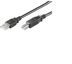 MicroConnect USBAB5B USB-kabel 5 m Zwart