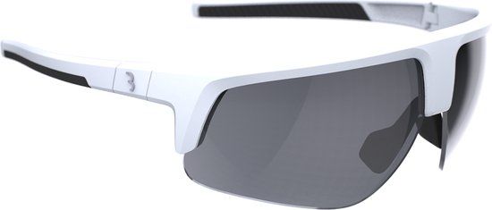 BBB Cycling Comet Fietsbril Heren en Dames - Mat Wit Smoke - BSG-75