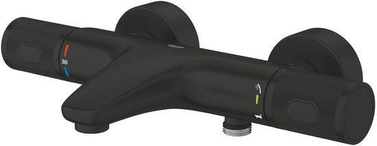 GROHE Precision Feel Thermostatische Badmengkraan - Wandgemonteerd - Matte Black