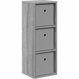 vidaXL Dressoir met lade Grijs Sonoma 25,5 x 22 x 69,5 cm
