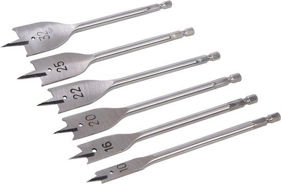 Silverline Houtboor Set - 10 t/m 32 mm - 6 Delig