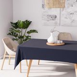 Soleil d'ocre Alix vuilafstotend rechthoekig tafelkleed 160 x 270 cm, marineblauw, polyester