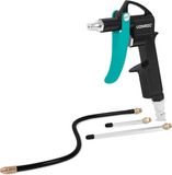 VONROC Pistolet à air – Pistolet souffleur – Incl. 3 buses supplémentaires – Utilisable avec compresseur et air comprimé – 10 bar – Raccord universel EURO/DIN 7,2 mm