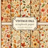 Vintage Fall Scrapbook Paper