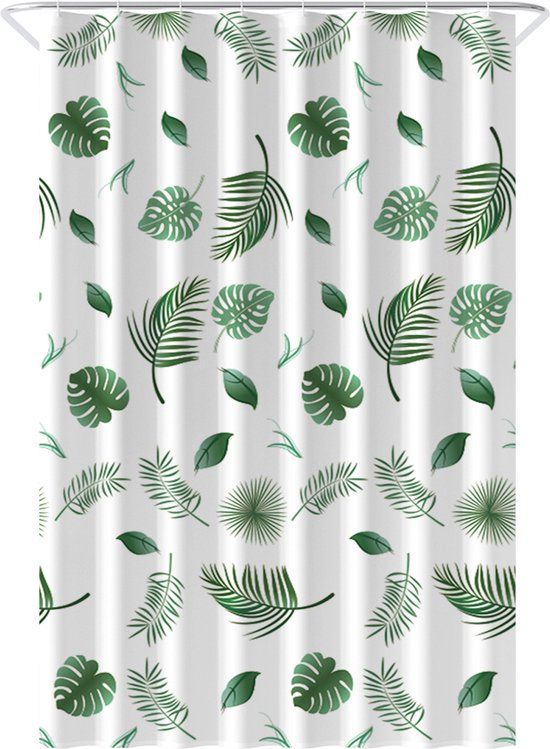 Loti Living Douchegordijn Anti Schimmel - Blaadjes - 120x200 cm