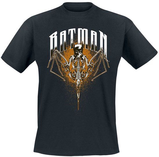 Batman Batman Skeleton Bat Heren T-shirt - Zwart - XXL