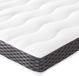 Amazon Basics Topper, comfortabel, traagschuim, pluche, met bandjes, 7 x 160 x 200 cm, wit