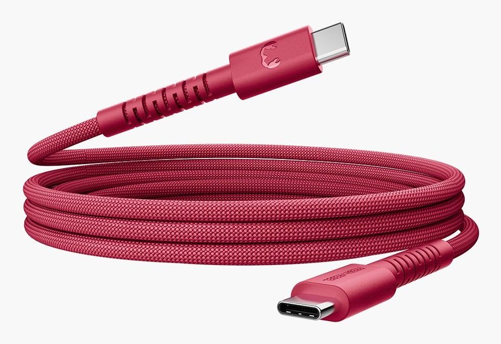 Fresh 'n Rebel FlexWave USB-C to USB-C Cable - 2m - Red