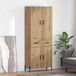 vidaXL Hoge kast Artisan-eikenhout, 69,5 x 34 x 180 cm, houtvezel