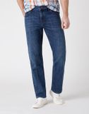Wrangler Straight Authentic Blue Heren Jeans Regular Blauw - Maat W34 x L30