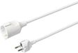 Sygonix SY-4872638 Stroom Verlengkabel 16 A Wit 5.00 m H05VV-F 3G 1,5 mm²