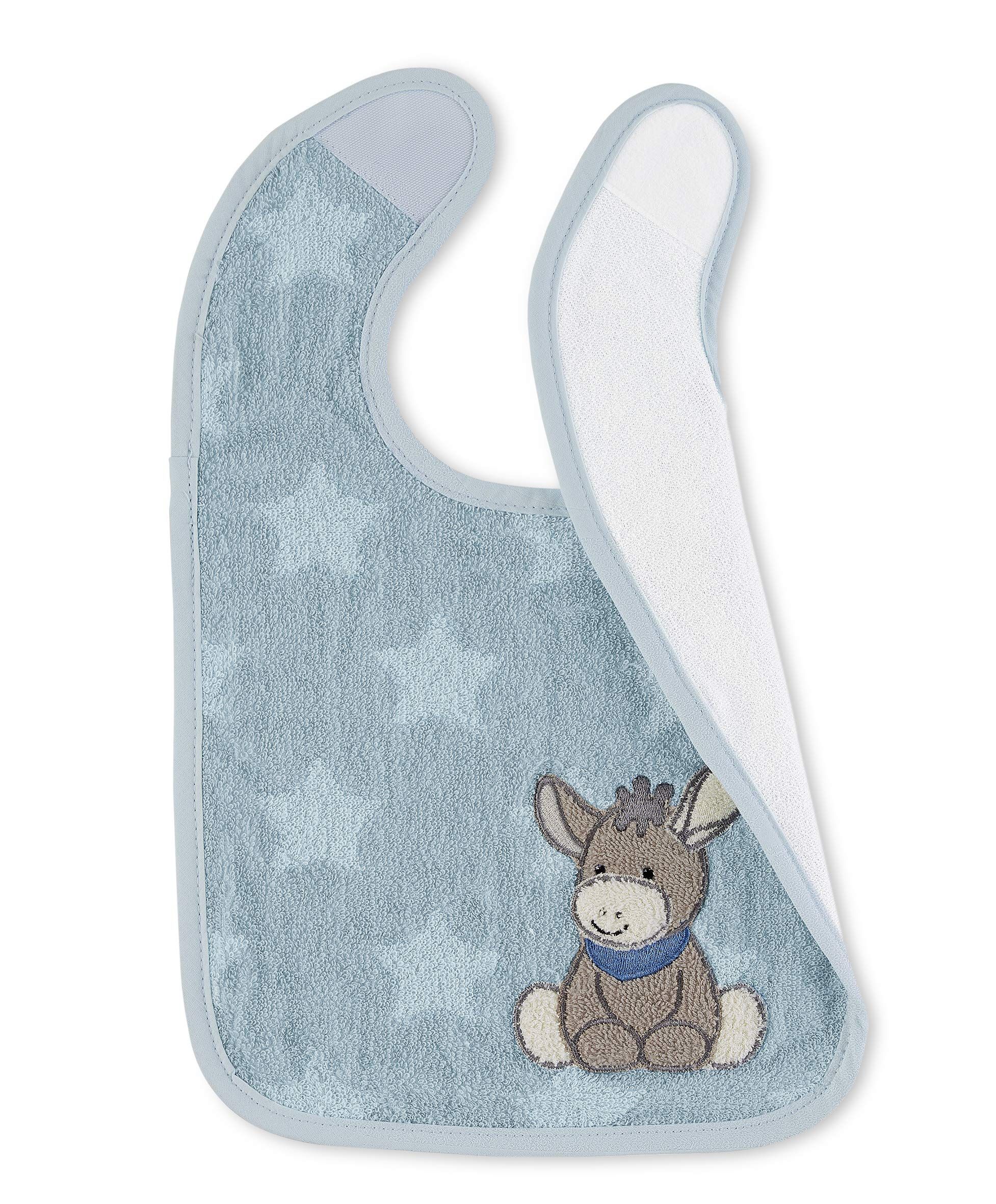 Sterntaler Emmi klittenband slabbetje medium blauw