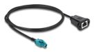 DeLOCK 90700 câble coaxial 1 m HSD Z RJ-45 Noir, Bleu