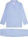 Ambassador 1867 Superzachte Bio Coton Homme Pyjama - Twill Weaving - Model Bern - Bleu Clair - M