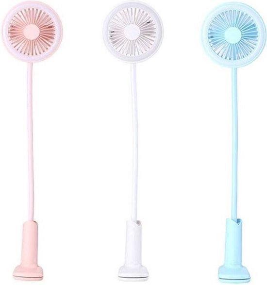 Drphone Huasa - Tafelventilator met LED lamp - Tafelklem - Blauw