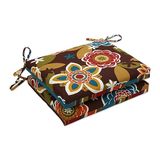 Pillow Perfect Annie Westport Zitje, vierkant, voor binnen en buiten, chocoladebruin, 2 stuks
