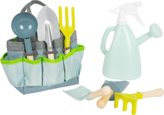 Small Foot - Tuintas met Tuingereedschap - Hout - 8dlg. - 3+ jaar